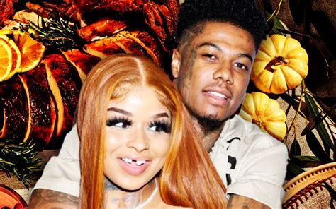 Blueface and Chrisean Rock Spend Thanksgiving。